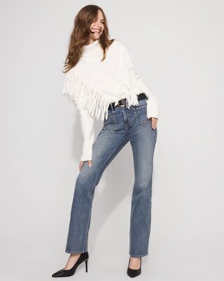 Fringe Turtleneck Sweater | White House Black Market